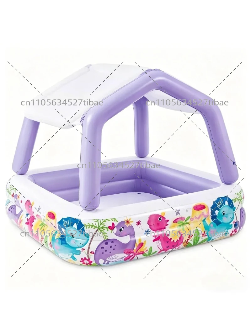 Inflatable Rainbow Kids Pool w - Pool Light Solar Rechargeable ulasan dan harga