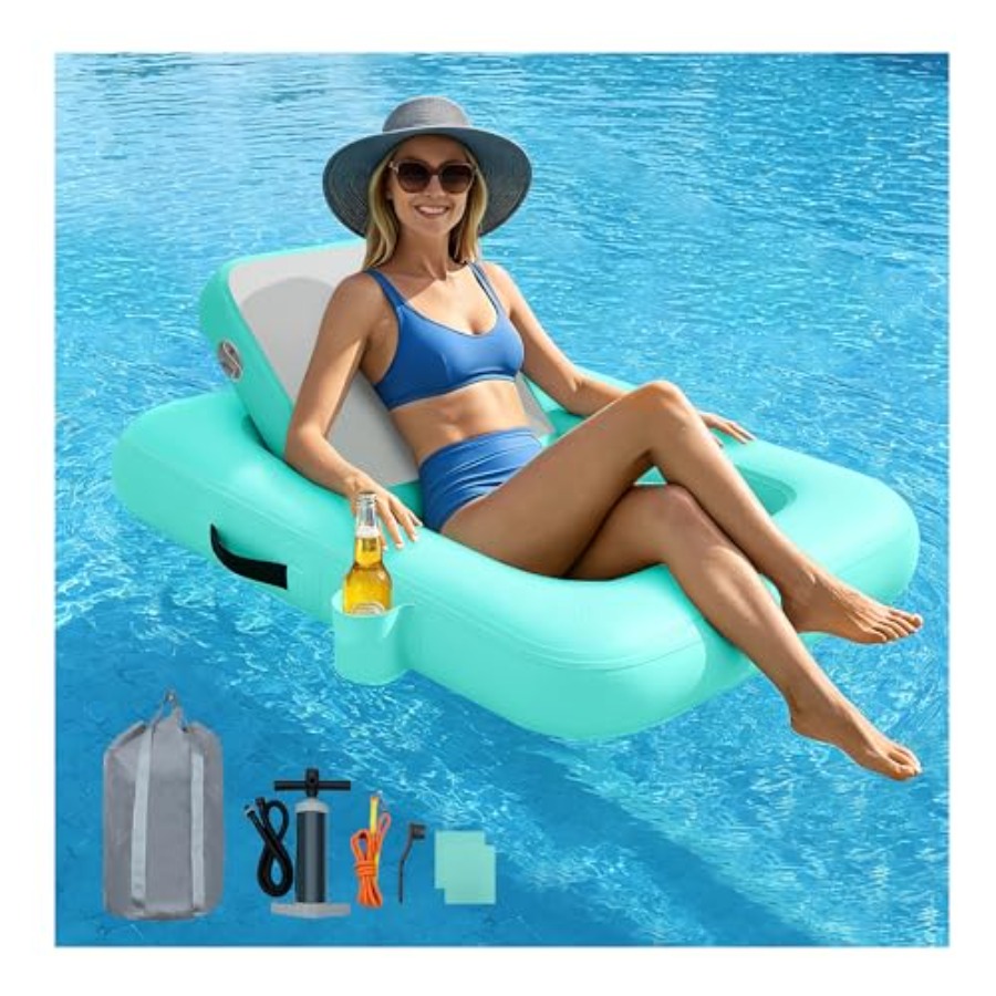 Floating Chairs with Backrest - Pool Lounger Inflatable ulasan dan harga