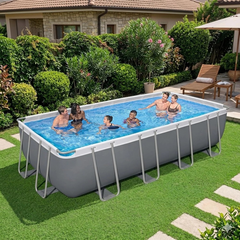 Rectangular Metal Frame Above - Pool Ladder Above Ground ulasan dan harga