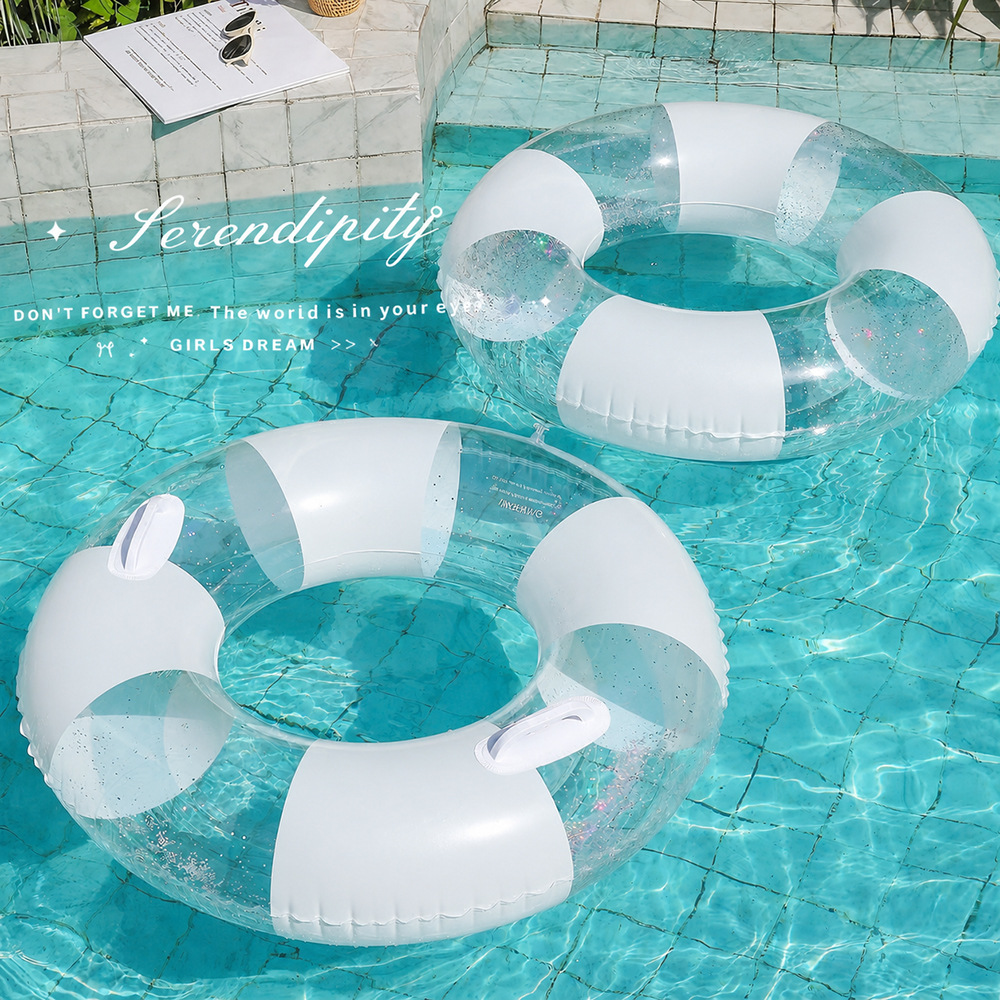 Transparent Swimming Ring Adu - Pool Lounger Inflatable ulasan dan harga