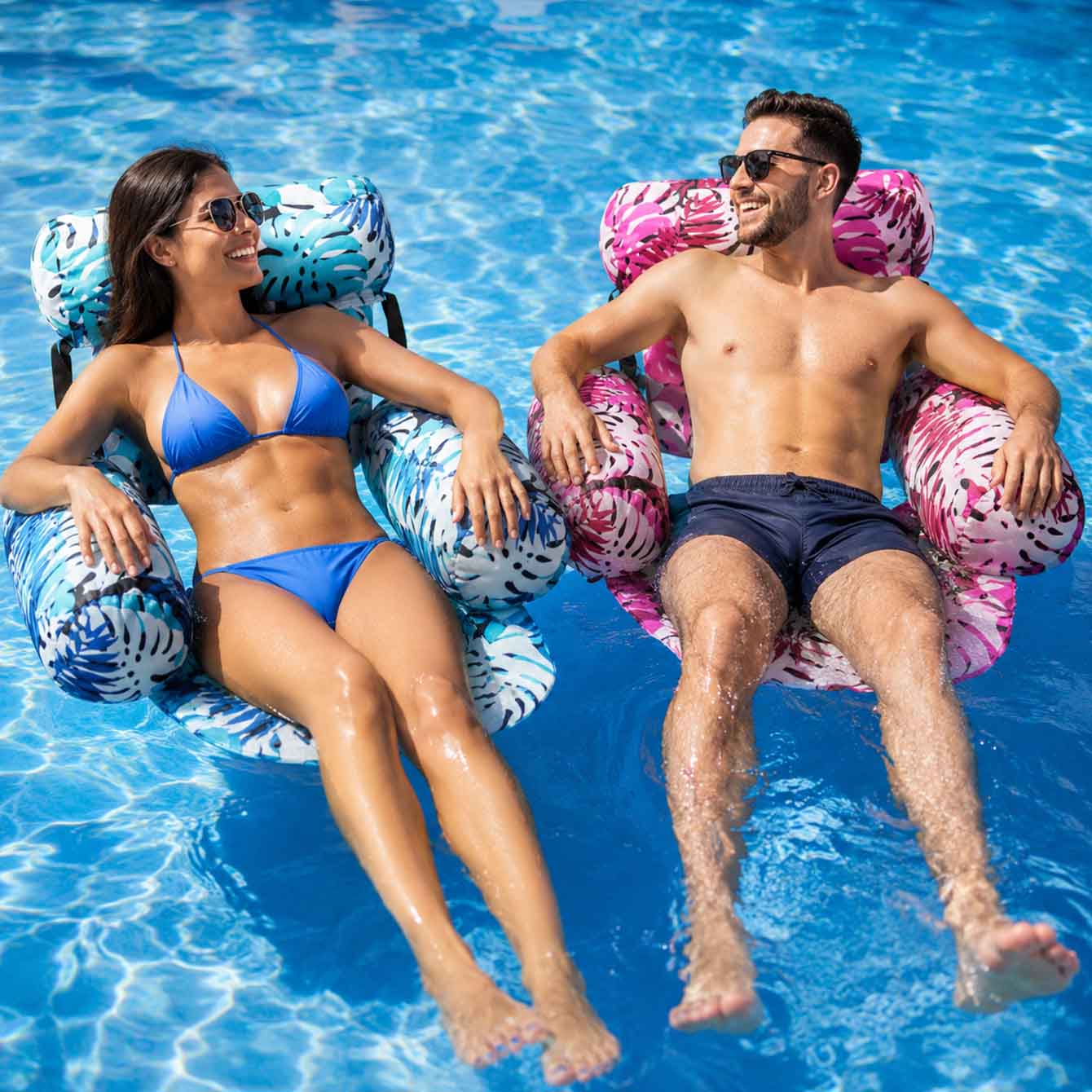 1PC Pool Floats Inflatable Flo - Pool Lounger Inflatable ulasan dan harga
