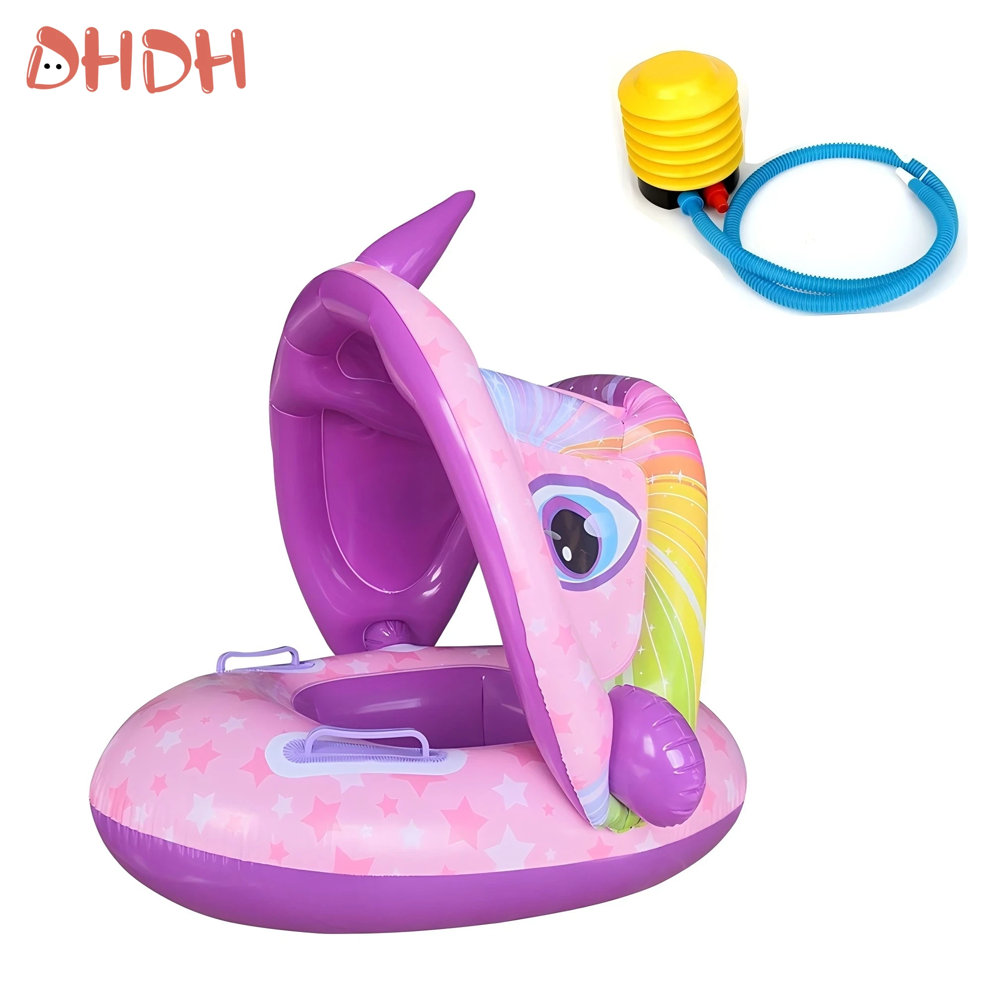 Baby Swimming Float with Sunsh - Pool Float Ring Inflatable ulasan dan harga