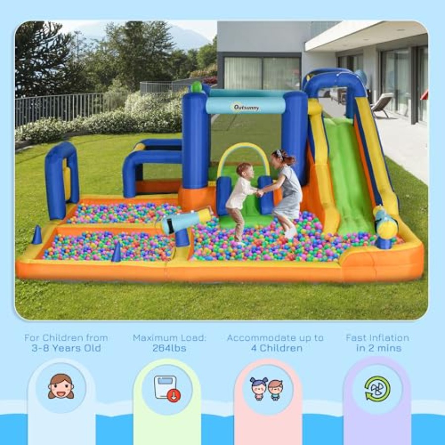 inflatable water slide 7-in-1  - Water Slide Inflatable ulasan dan harga