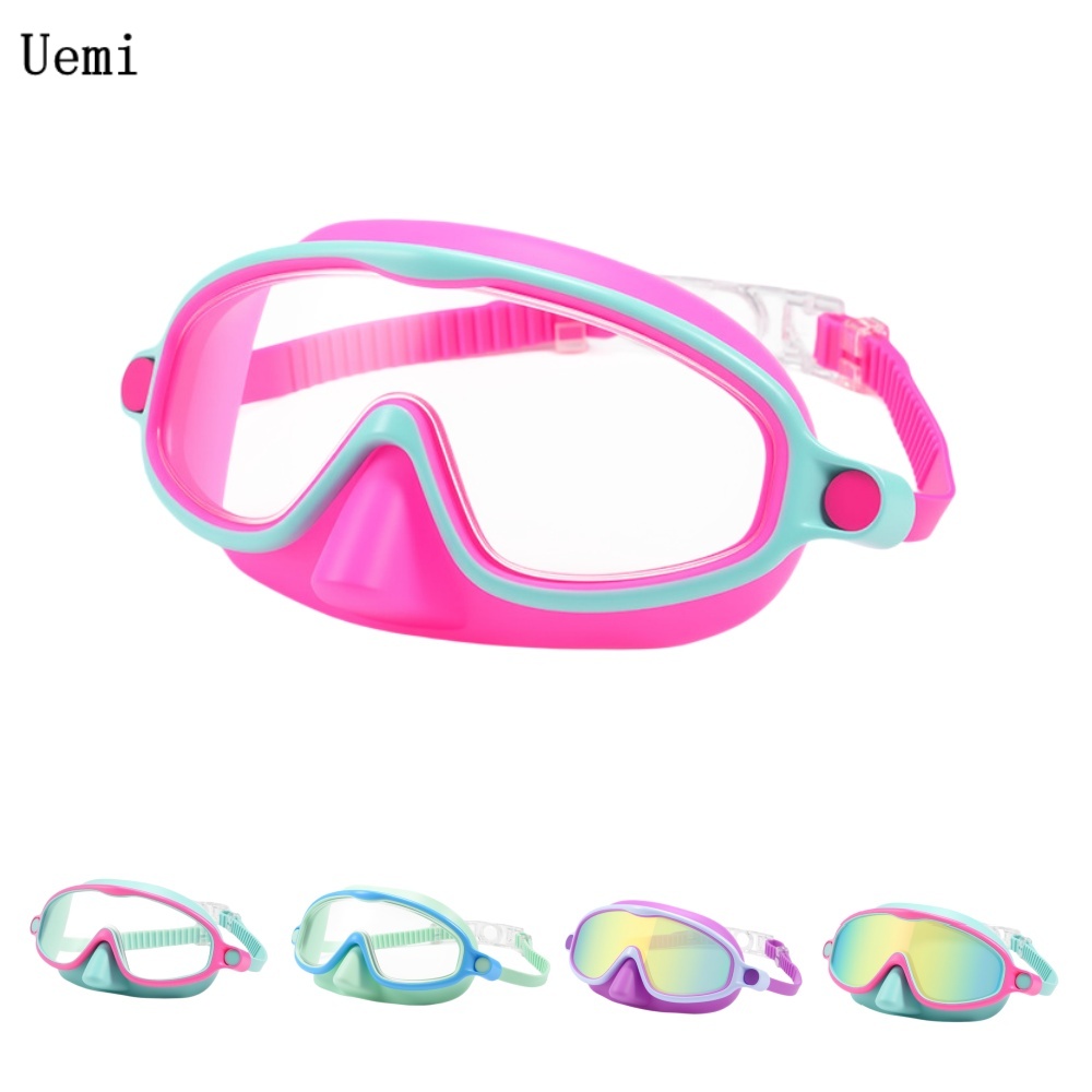 Kids Swim Goggles with Nose Co - Swim Goggles Anti Fog Uv ulasan dan harga