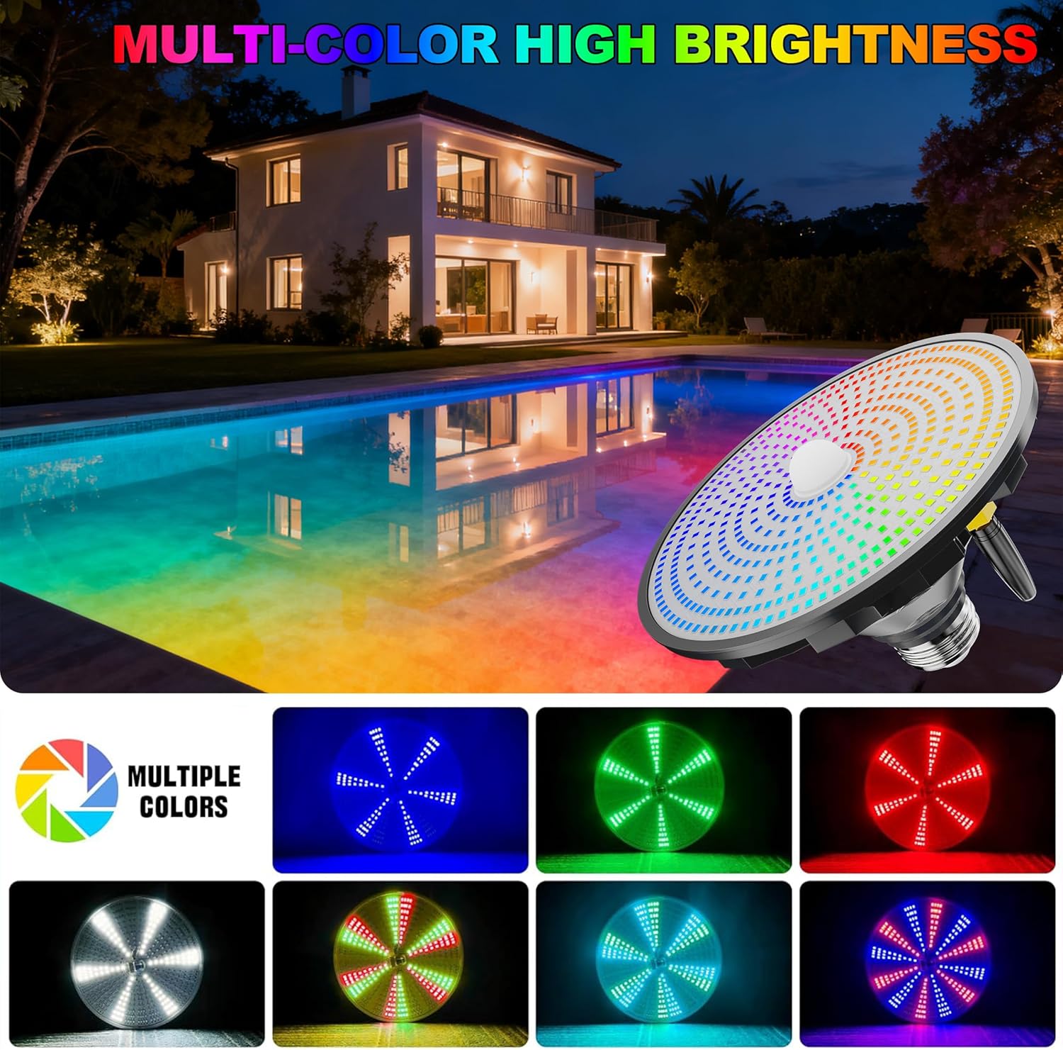 Solar Pool Lights All Season M - Pool Light Solar Rechargeable ulasan dan harga