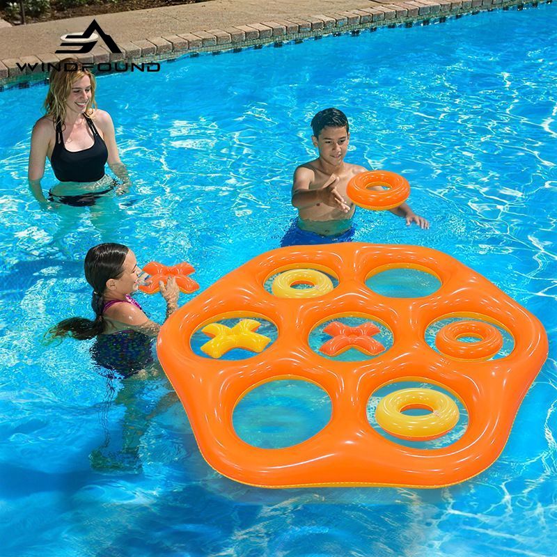 Inflatable Hexagon Ring Toss P - Pool Float Ring Inflatable ulasan dan harga