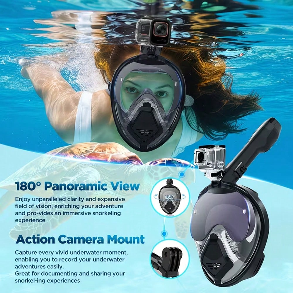 Devilfish Full Face Snorkel Ma - Snorkel Mask Full Face ulasan dan harga