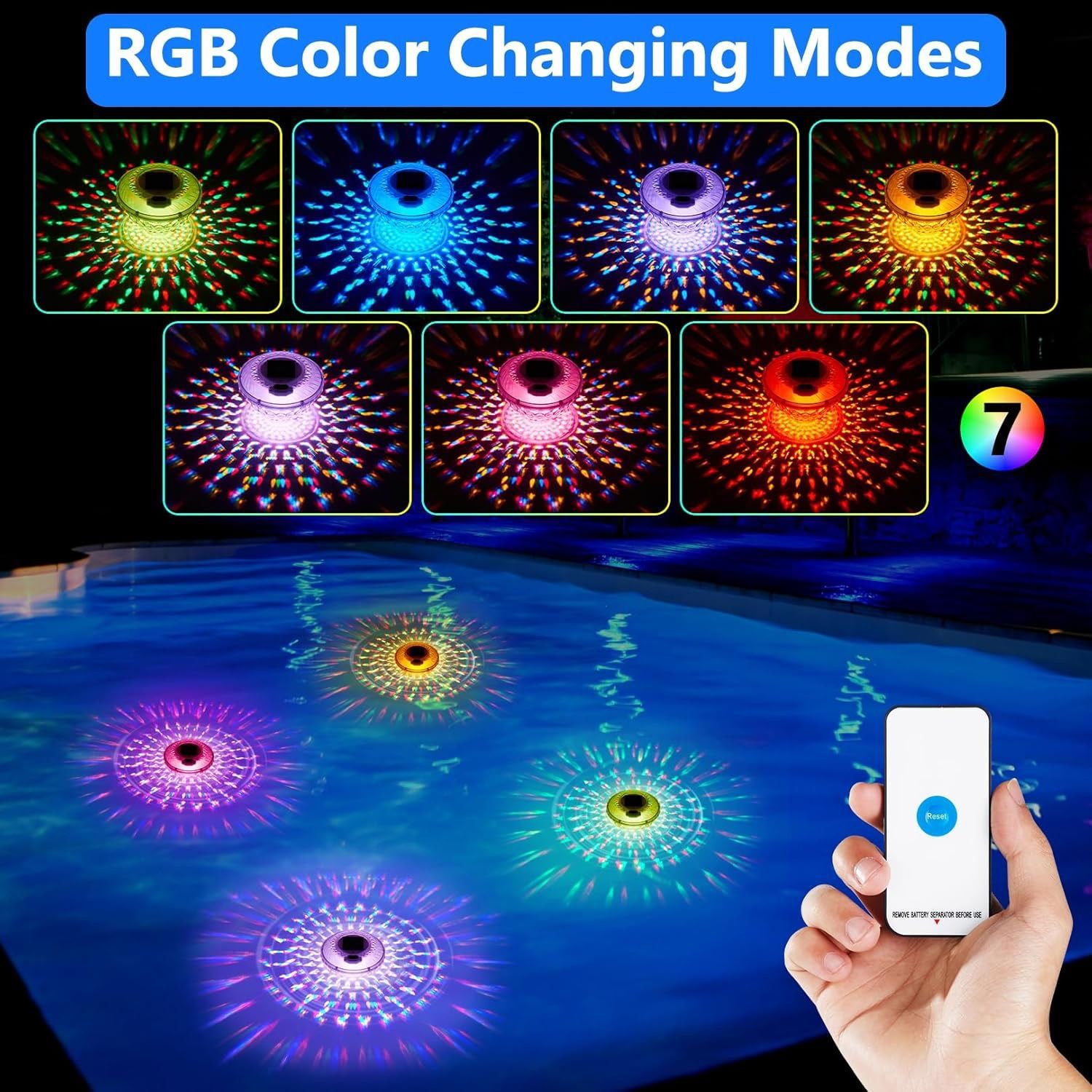 Remote Control Solar Rechargea - Pool Light Solar Rechargeable ulasan dan harga