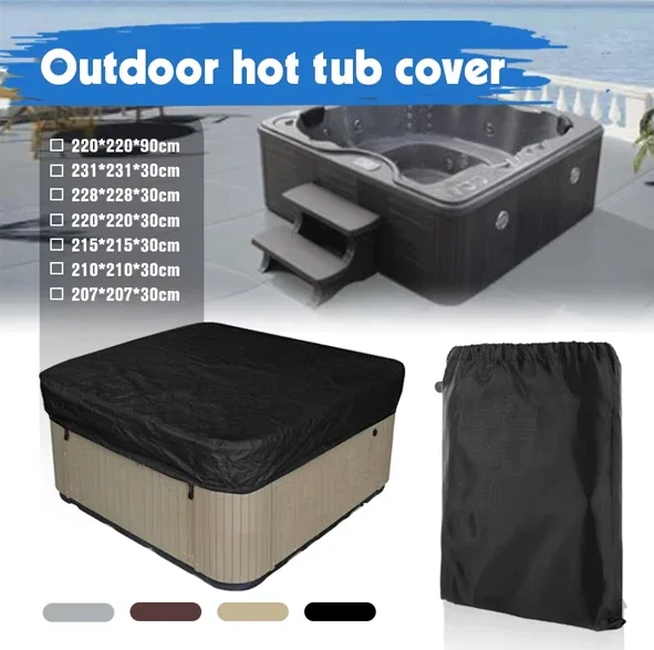 Spa Hot Tub Dust Cover Bathtub - Pool Cover Waterproof ulasan dan harga