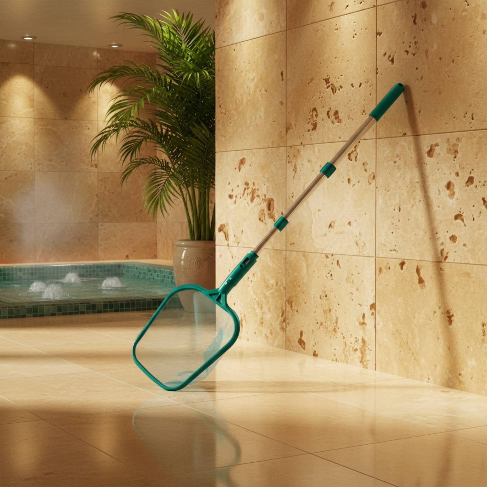 Pool Foliage Net with Pole Adj - Pool Skimmer Net ulasan dan harga
