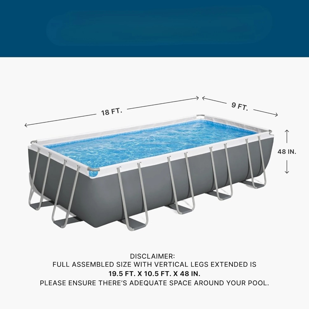 Rectangular Metal Frame Above  - Pool Ladder Above Ground ulasan dan harga