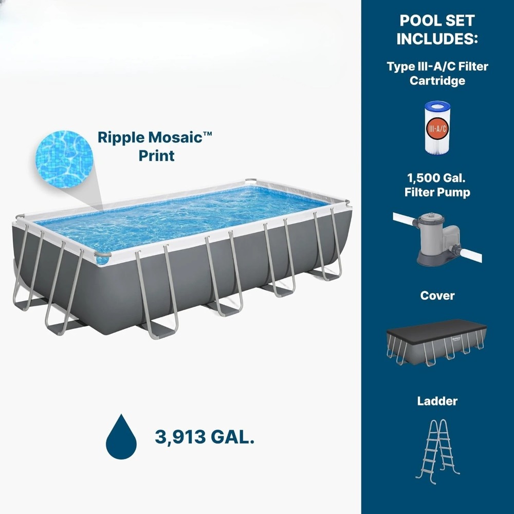 Rectangular Metal Frame Above  - Pool Ladder Above Ground ulasan dan harga